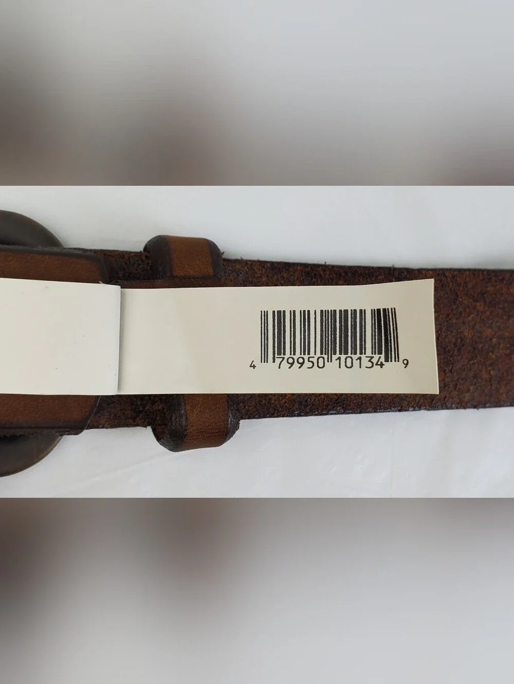 REI Mens Brown Leather Belt Solid Brass Buckle USA Made 799501 - Size 38 - EUC